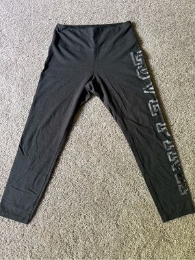 PINK Victoria's Secret Dark Gray Leggings with Logo